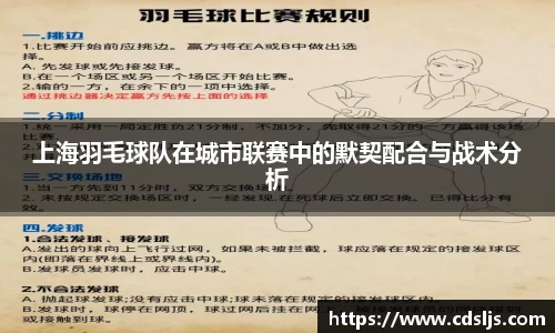 上海羽毛球队在城市联赛中的默契配合与战术分析